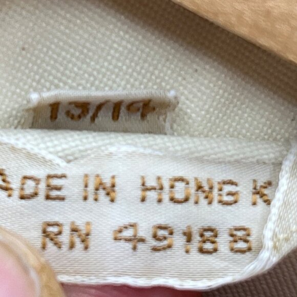 Vintage Ivory Trench Coat With Floral Cuffs Size 13/14 - Picture 3 of 13